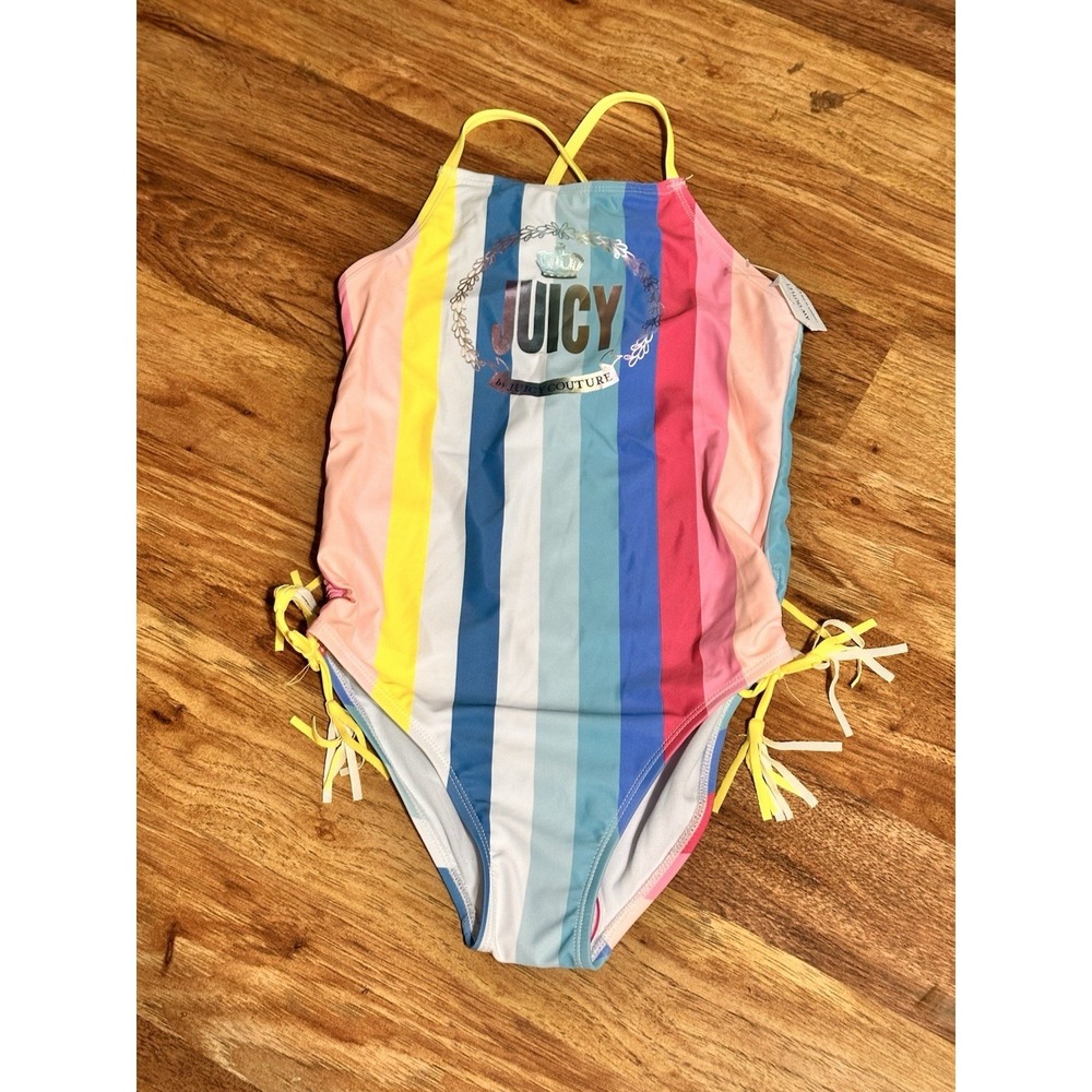 NEW GIRLS JUICY BY JUICY COUTURE ONE PIECE SWIMSUIT Size Medium(10-12)